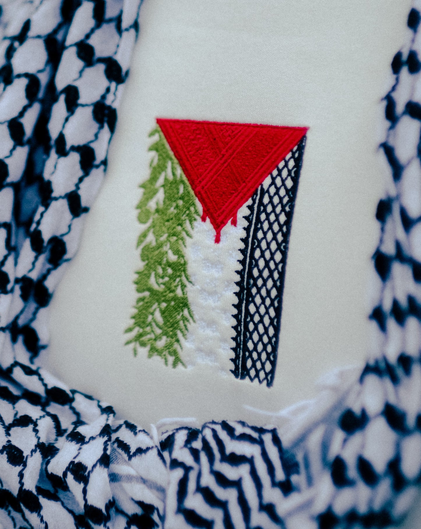 Palestinian Embroidered Flag