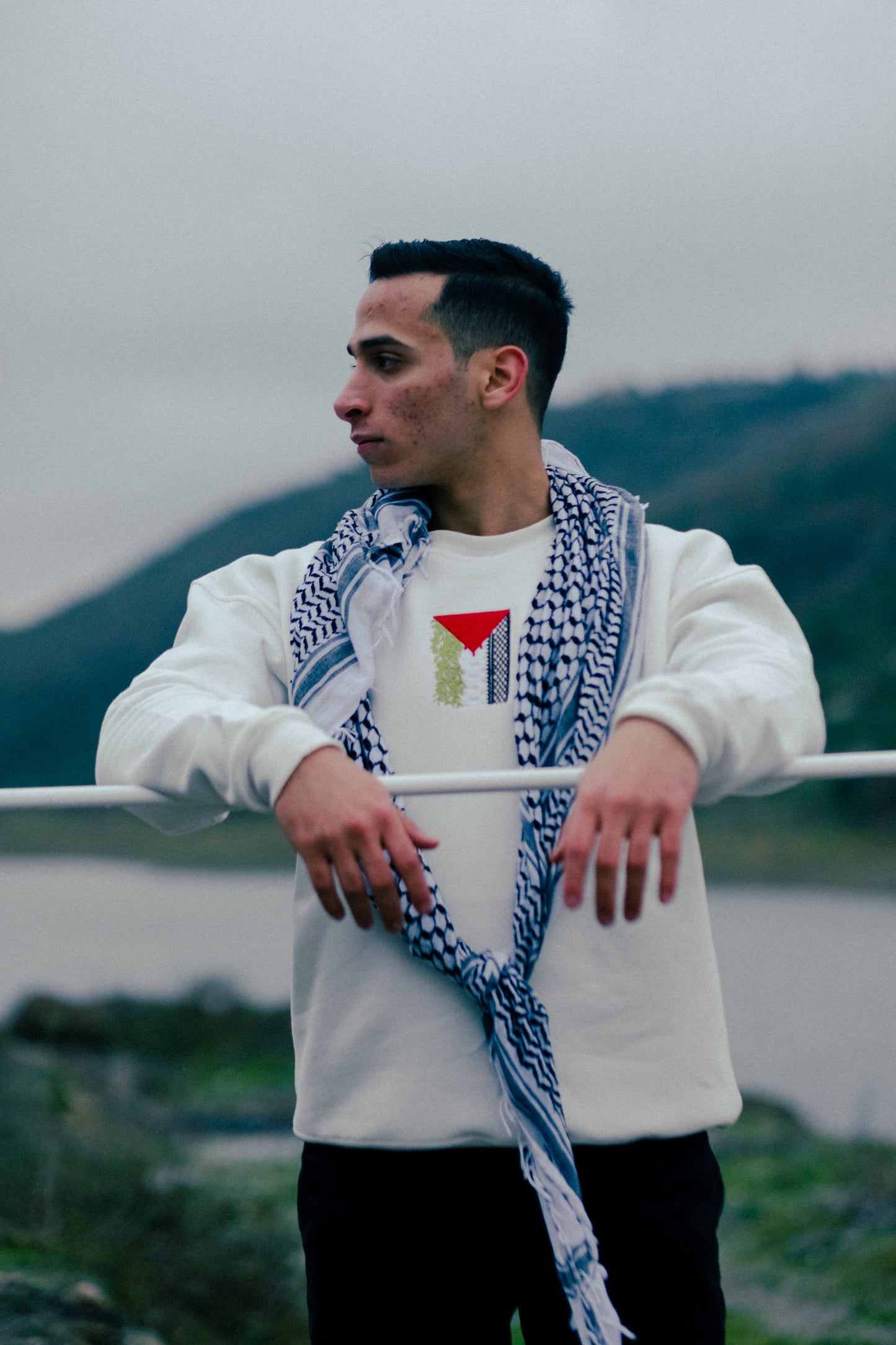 Palestinian Embroidered Flag
